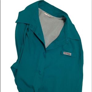 WOMENS COLUMBIA FISHING LONG SLEEVE SHIRT MEDIUM